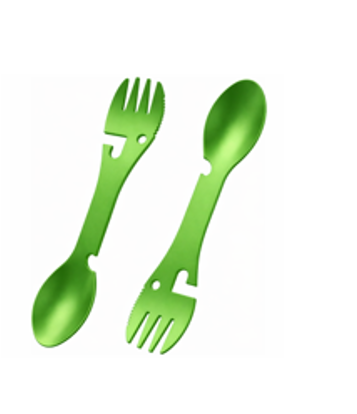 Seaweed biopolymer spoon
