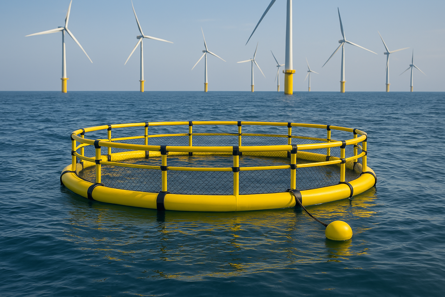 Ulva seaweed growing pen